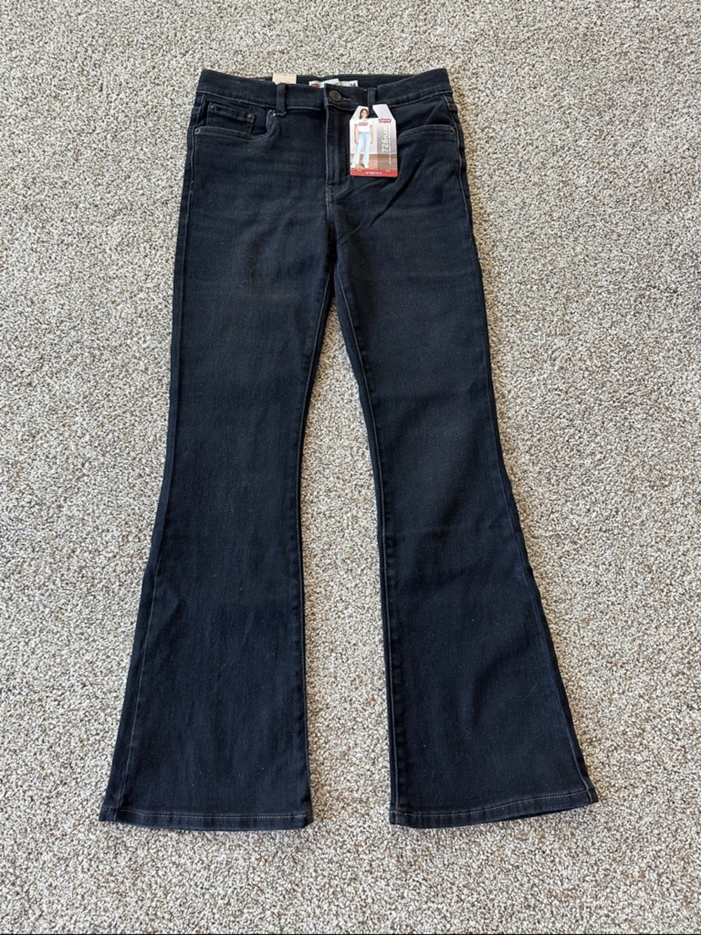 Girls Levi’s Black Flare Jeans
